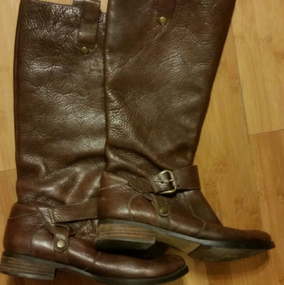 Nine West riding boots brown