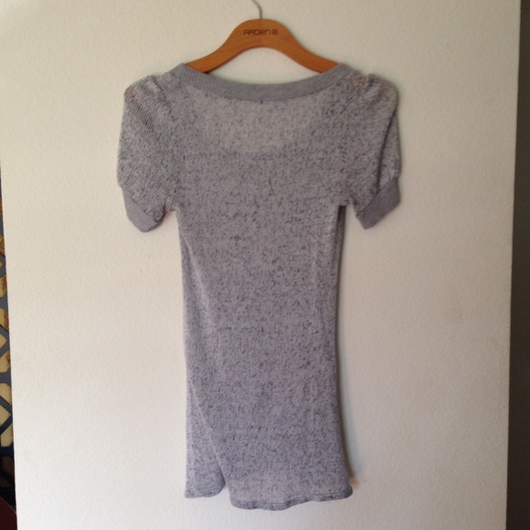 gray knit sweater dress - Picture 3 of 3