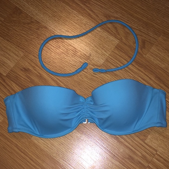 Blue VS bandeau swimsuit top