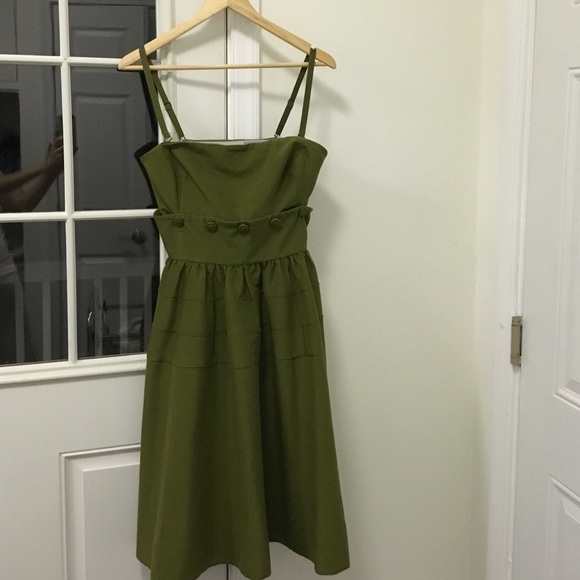 Olive green dress