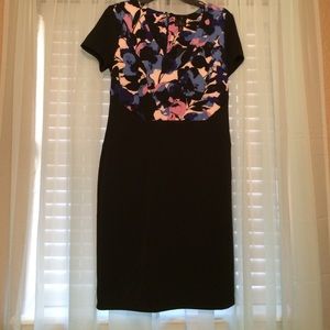 Worthington Black/ Floral Dress