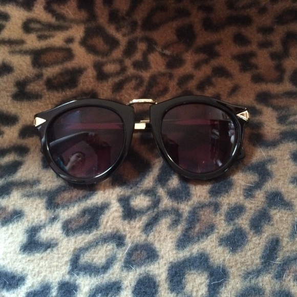 Black and gold sunglasses