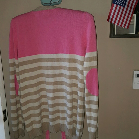 T/O sweaters size M pink and beige - Picture 3 of 4