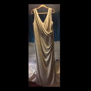 Floor length Champagne Ralph Lauren Gown