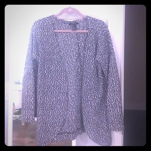 Black and white cardigan