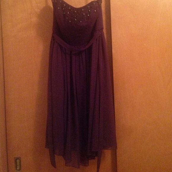 David's Bridal Purple Dress