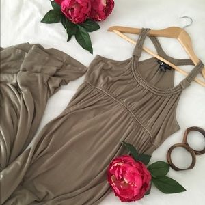 Olive Green Maxi Dress (sz S)