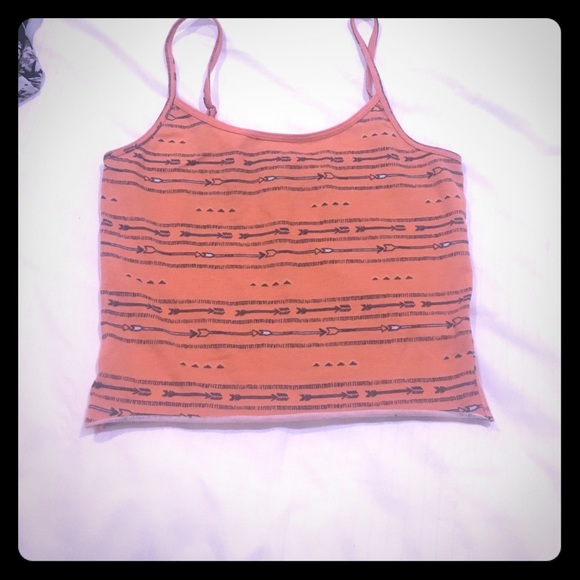 Orange tribal cami