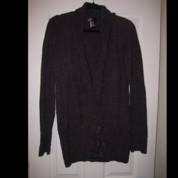 Grey V-Neck Sweater