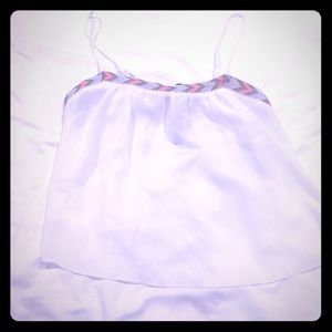 LA hearts white crop cami