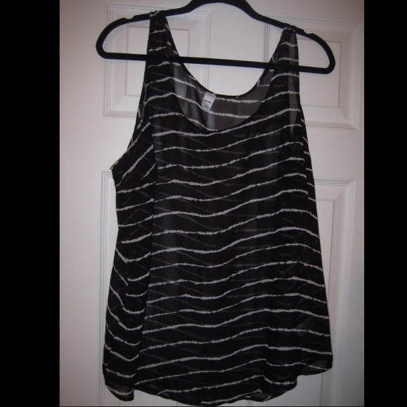 Black Striped Tanktop