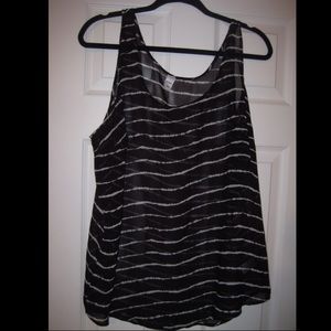 Black Striped Tanktop