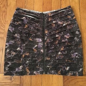 Silence + Noise layered zipper mini skirt