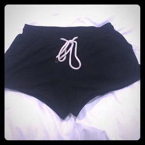 Black lounge shorts