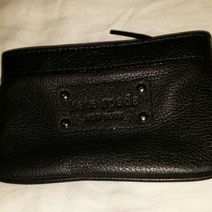 Kate spade coin purse black leather