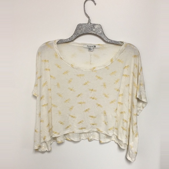 Forever 21 butterfly crop top