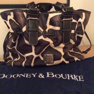 Dooney & Bourke Giraffe print leather handbag