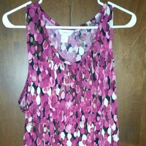 Hot pink speckled blouse