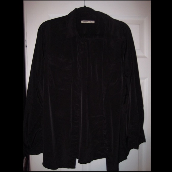 Black Full Button Shirt - Picture 1 of 1