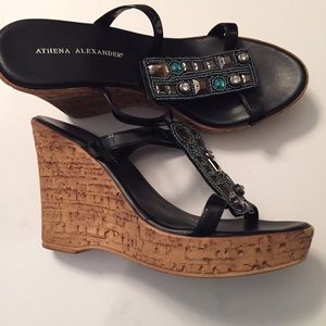 Athena Alexander Jeweled Wedges