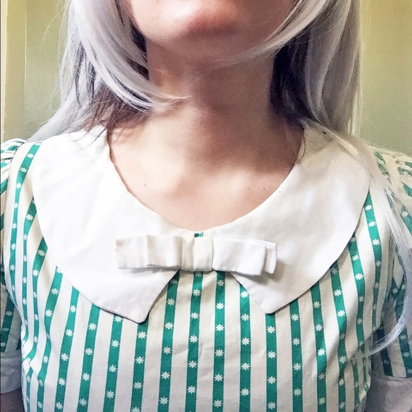 True vintage 1950s rockabilly retro midi dress - Picture 2 of 3