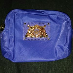 Juicy couture cobalt nylon makeup bag