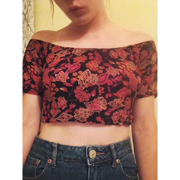 Urban renewal off the shoulder crop top