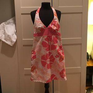 Reversible halter dress