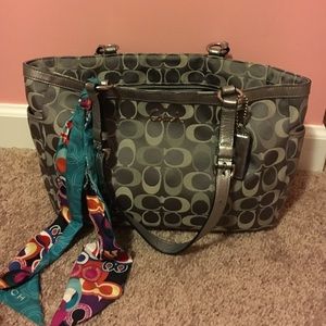 COACH 17676 GALLERY SIGNATURE EAST WEST TOTE