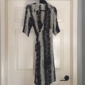 Miah Y Python wrap dress