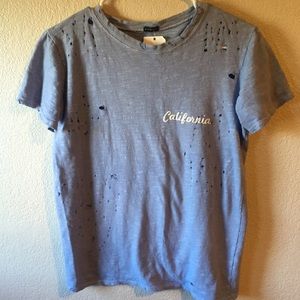 Brandy Melville Distressed CA top