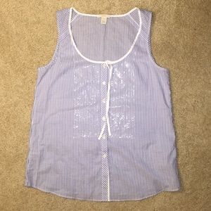 NWOT jcrew button up tank