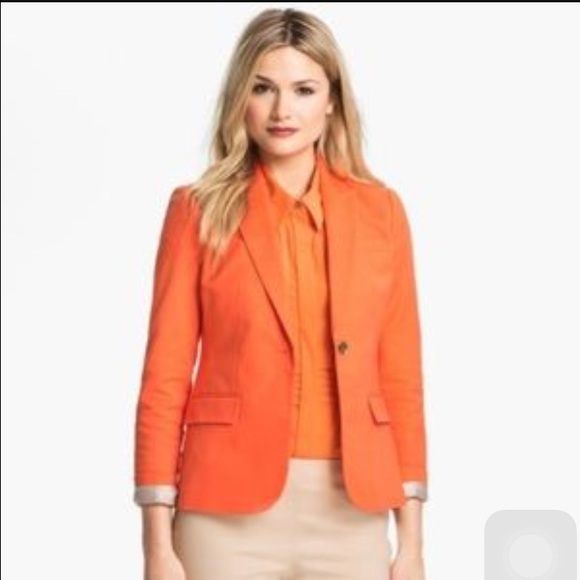 Bright orange Vincent blazer