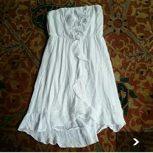 White Ruffled Dress