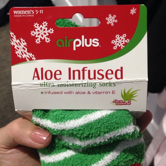 New aloe infused Santa socks