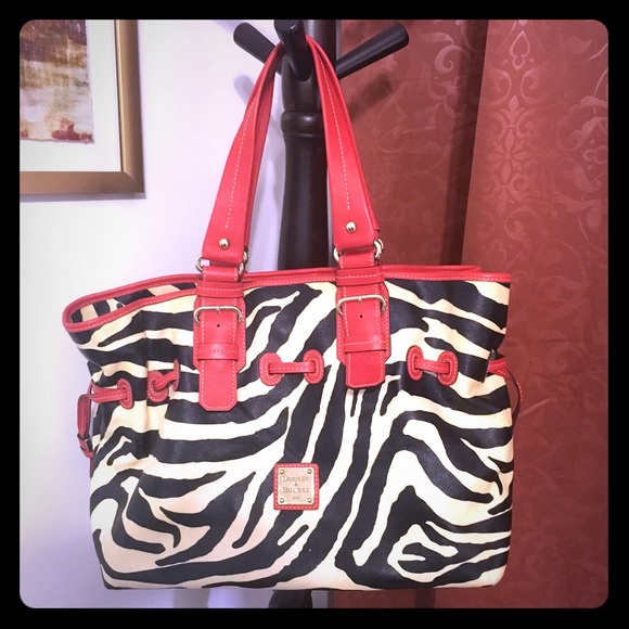Zebra print leather Dooney & Burke