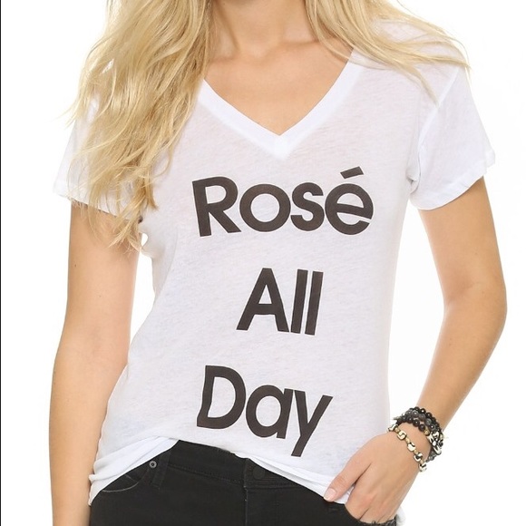 Wildfox Tops - Wildfox Rose All Day Easy Tee