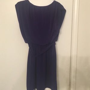Deep purple blouson dress