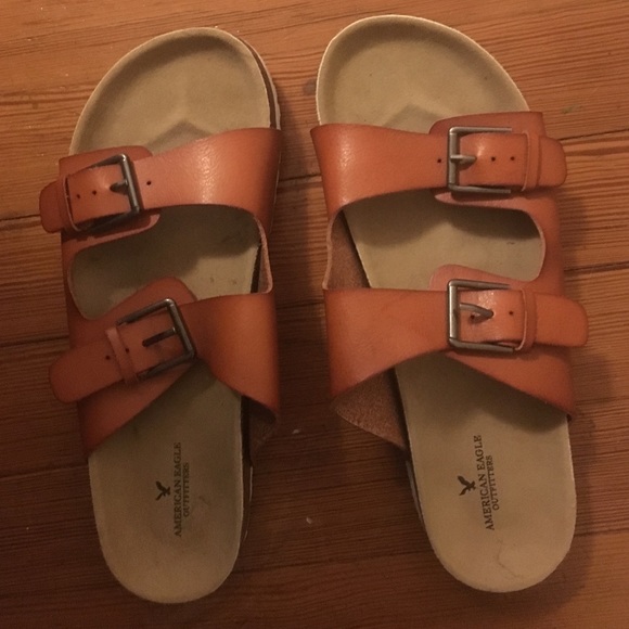 Buckle Slide Sandals - fake Birkenstocks AEO