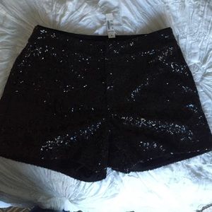 Madewell sequin shorts with tags