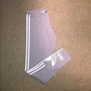adidas grey leggings (Size: M)