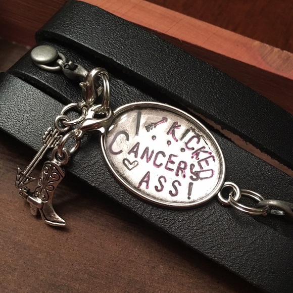 2x's🎉HP🎉I kicked cancers ass ✨custom bracelet✨ - Picture 3 of 8