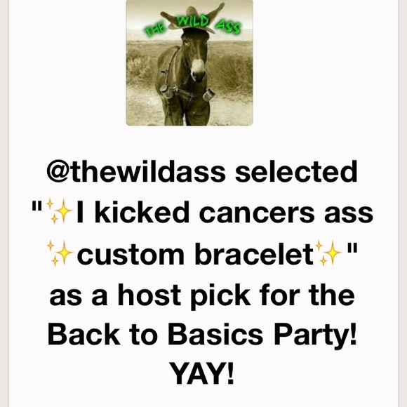 2x's🎉HP🎉I kicked cancers ass ✨custom bracelet✨ - Picture 2 of 8