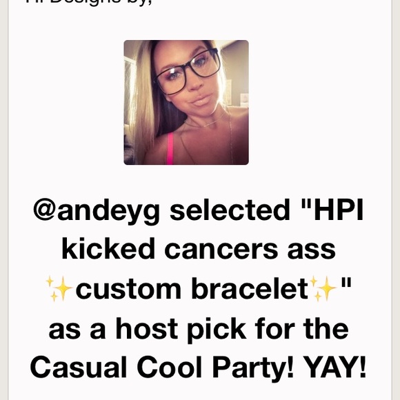 2x's🎉HP🎉I kicked cancers ass ✨custom bracelet✨ - Picture 4 of 8