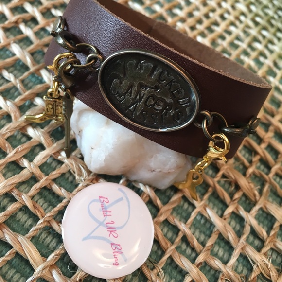 2x's🎉HP🎉I kicked cancers ass ✨custom bracelet✨ - Picture 6 of 8