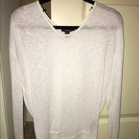 white forever 21 blouse
