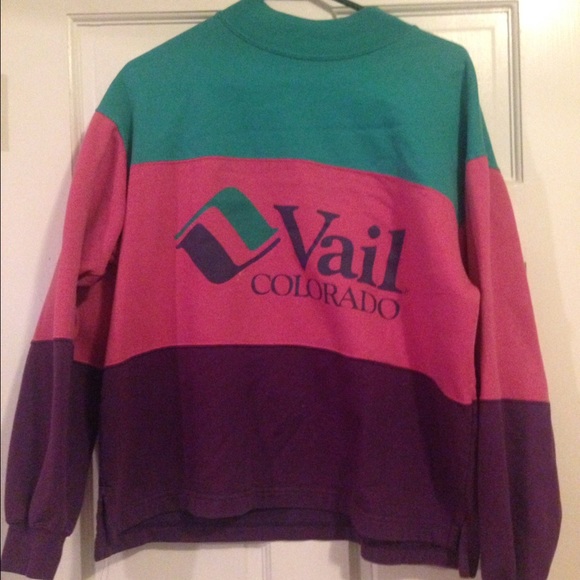 80s vintage vail Colorado sweatshirt.