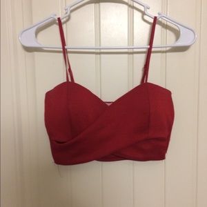 TOBI Wrapped Crop Top