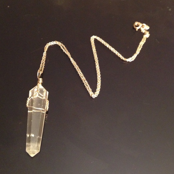 925 Sterling Silver wrap pendant Quartz - Picture 2 of 4