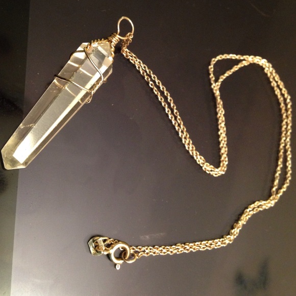 925 Sterling Silver wrap pendant Quartz - Picture 3 of 4